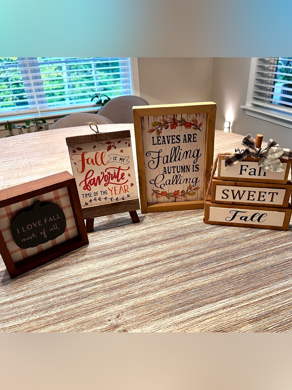 Bundle of Fall Wood Signs & Plaques - Fall Home Accent Set